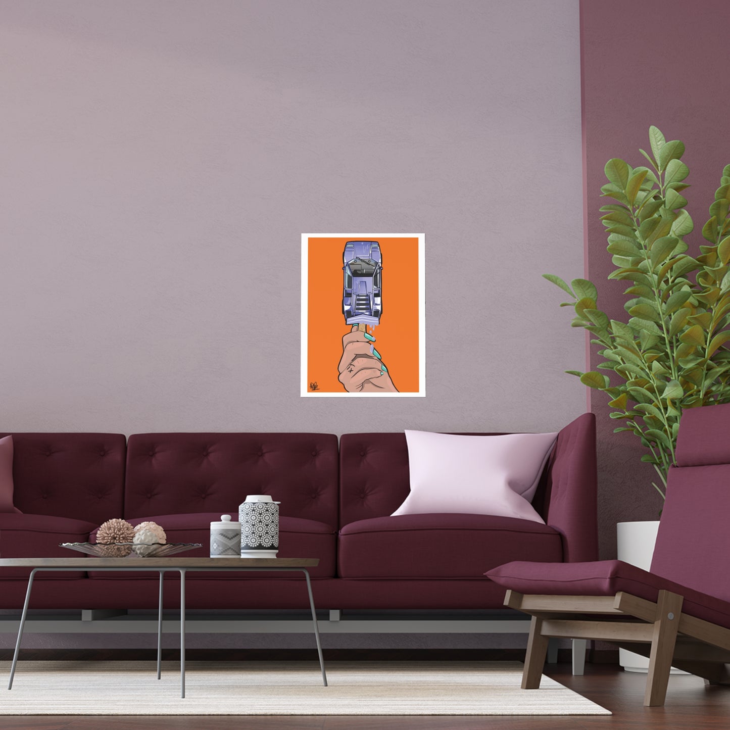 Lambo Ice-Lolly - Silk Poster