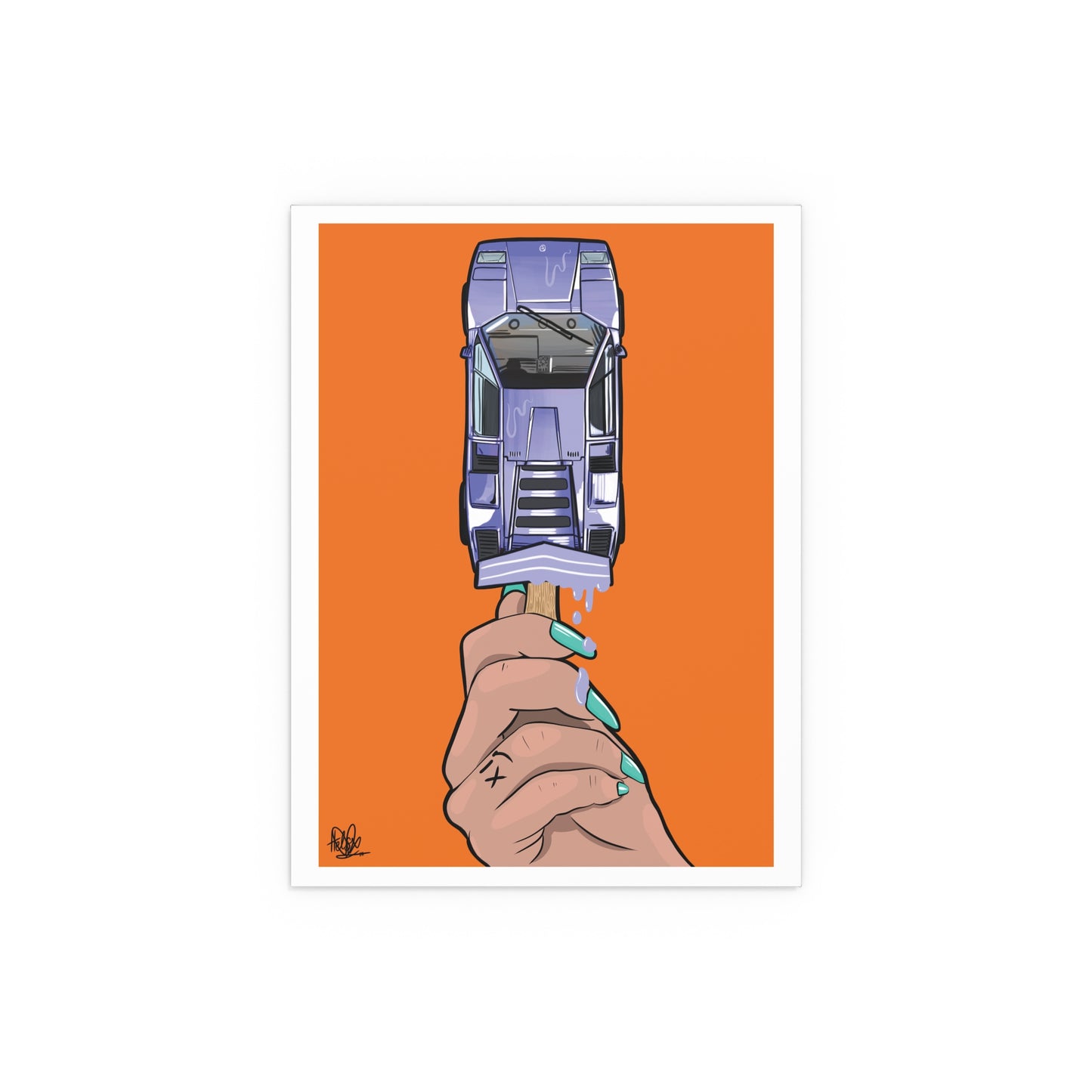 Lambo Ice-Lolly - Silk Poster