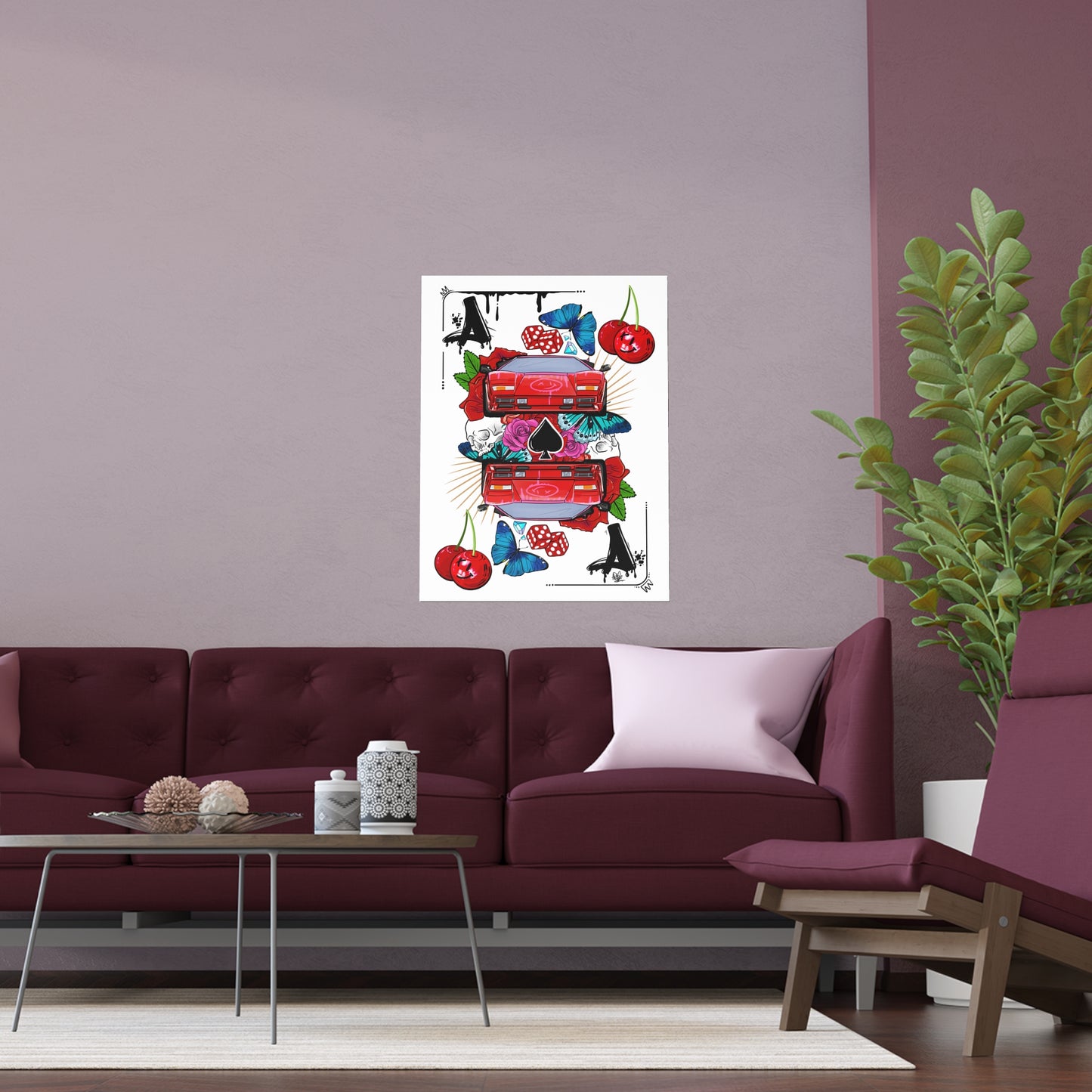 Ace Is High Lambo Silk Poster