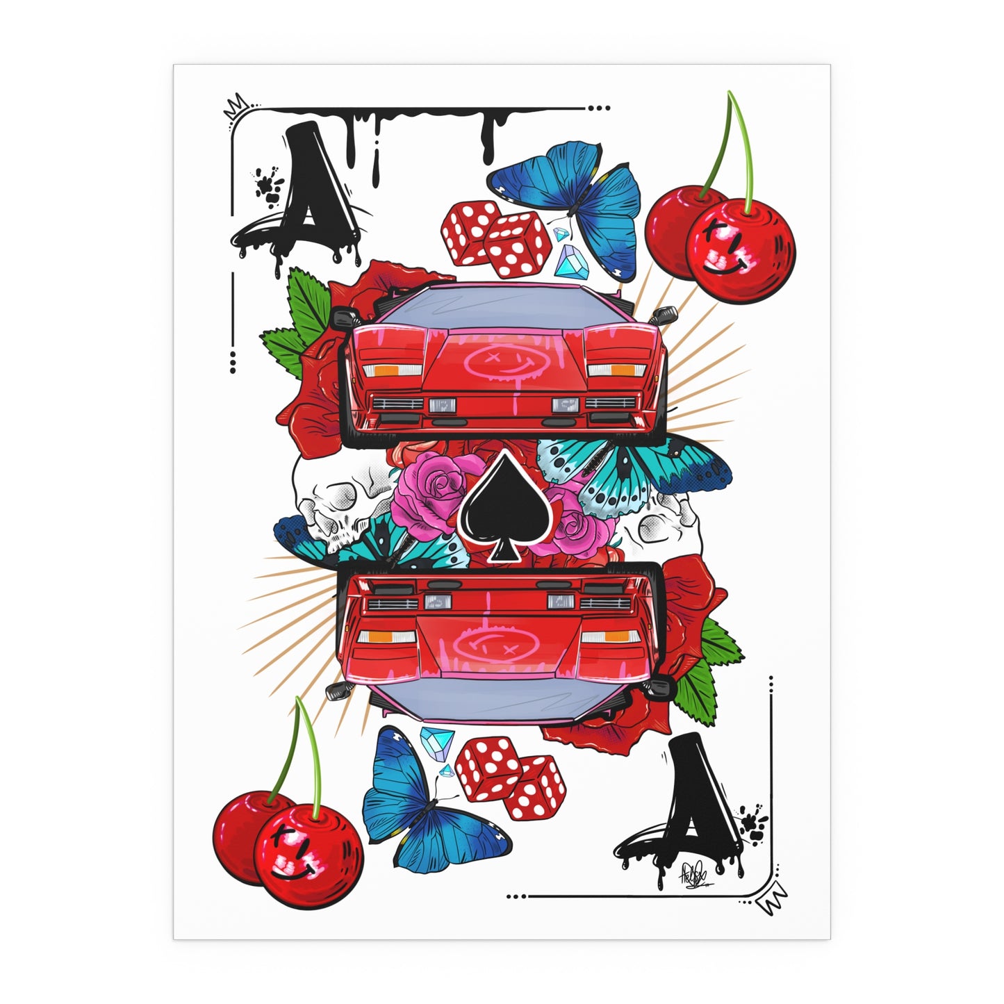 Ace Is High Lambo Silk Poster