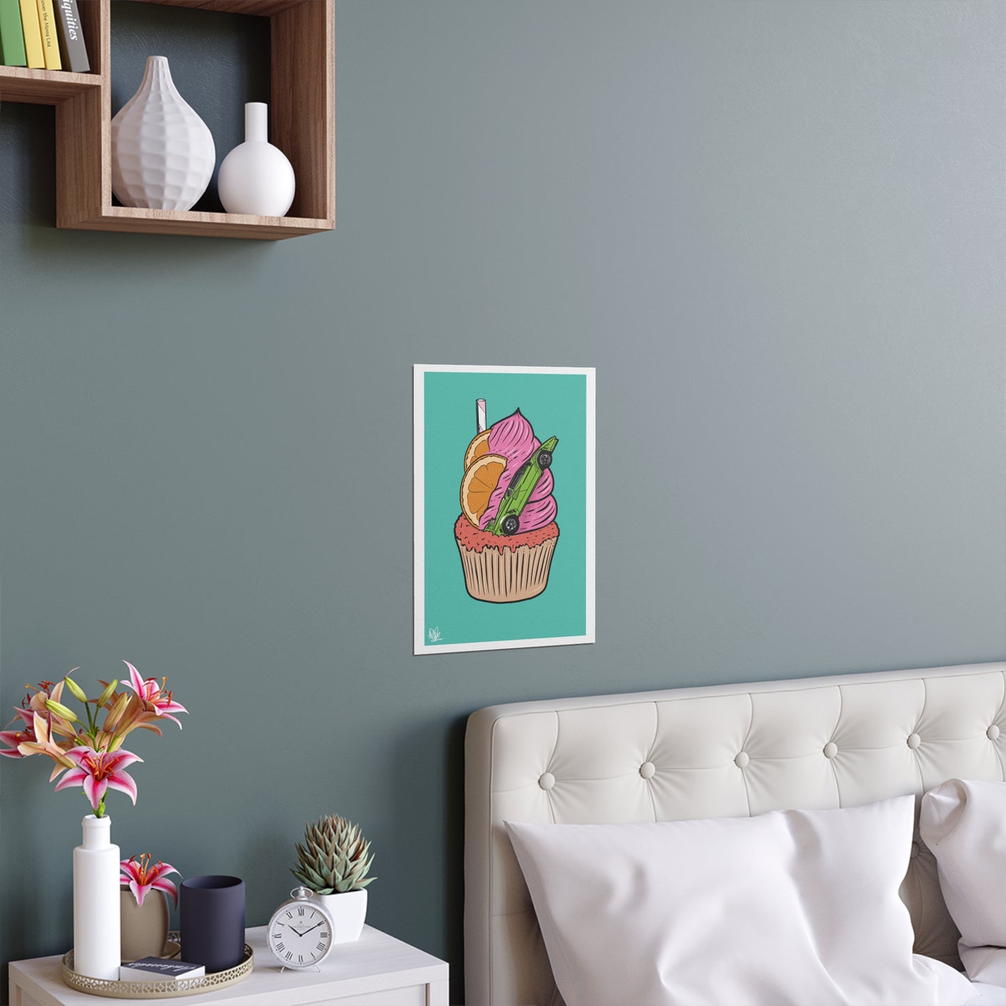 Lambo Cupcake - Silk Poster