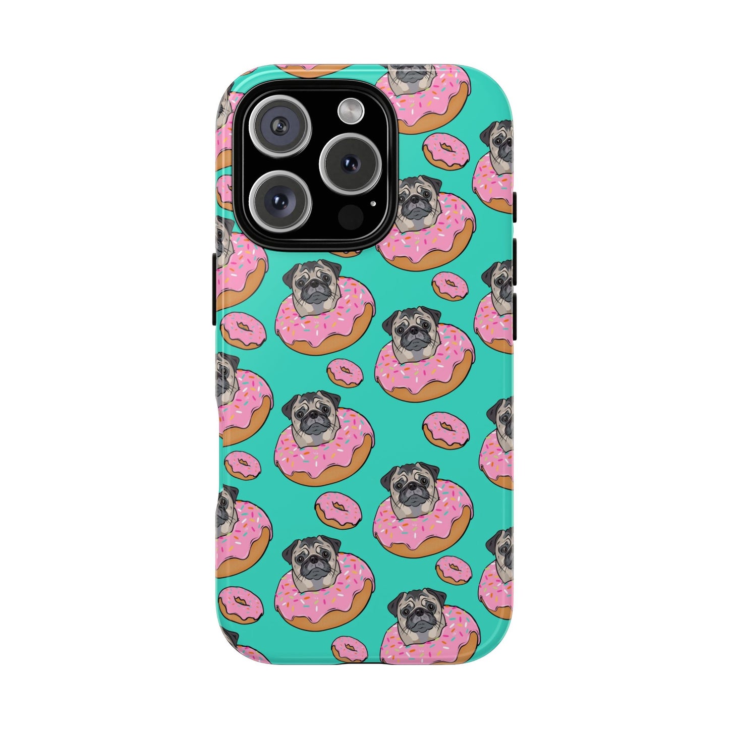 Pug in a Doughnut Phone Case