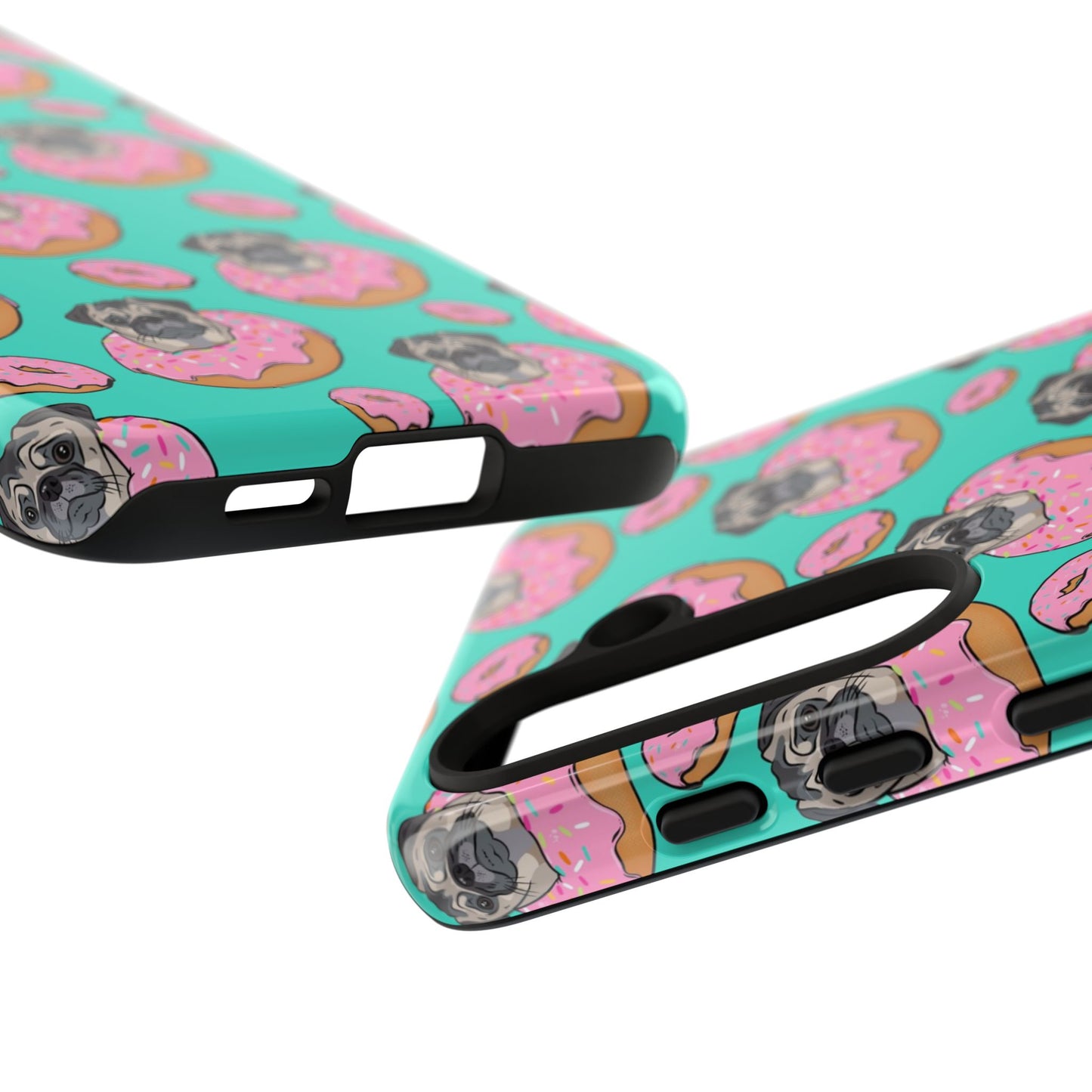 Pug in a Doughnut Phone Case