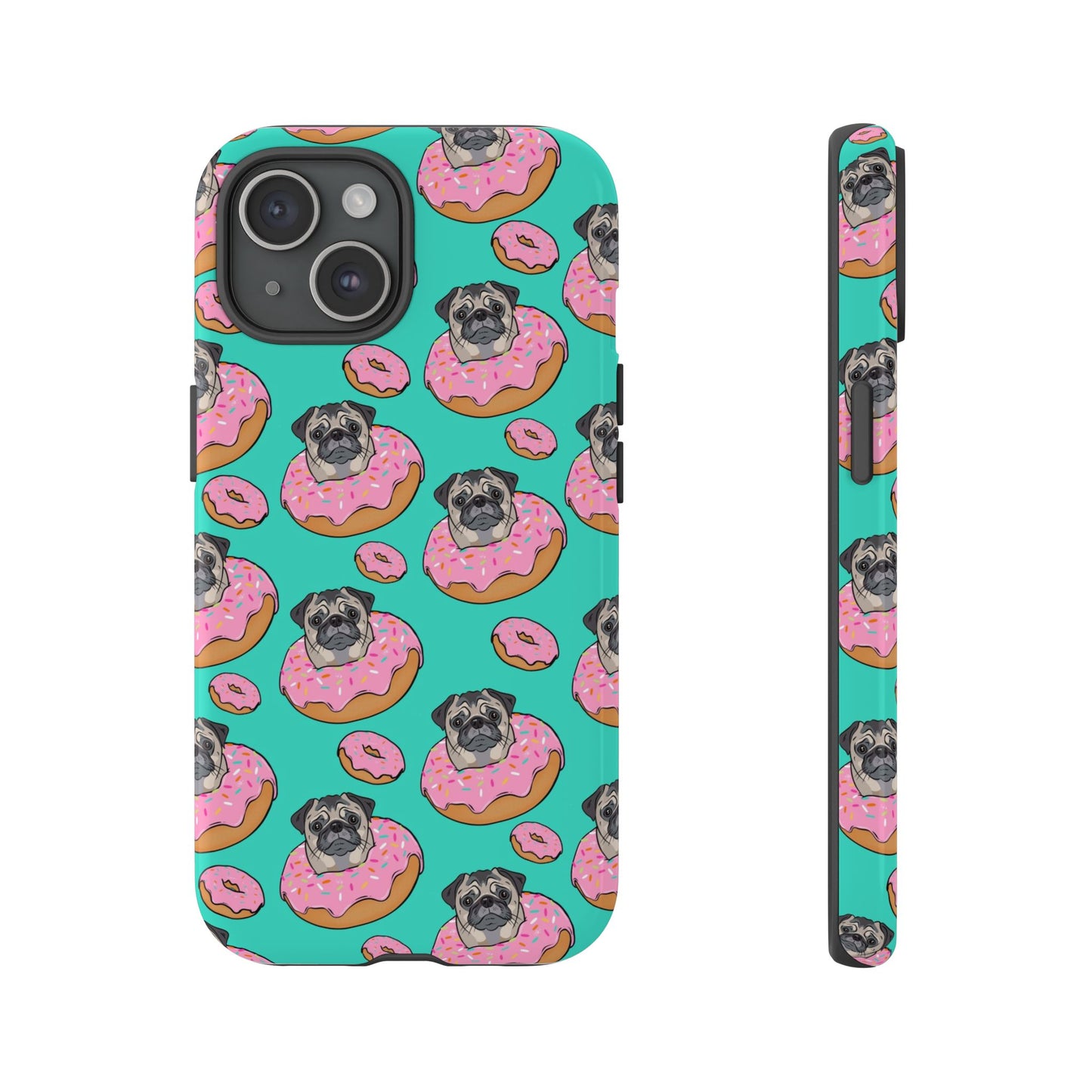 Pug in a Doughnut Phone Case