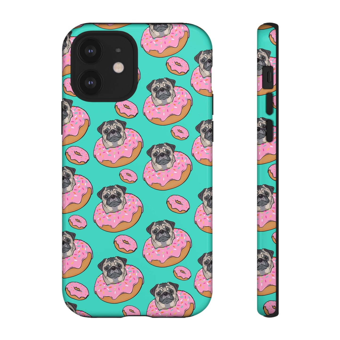 Pug in a Doughnut Phone Case