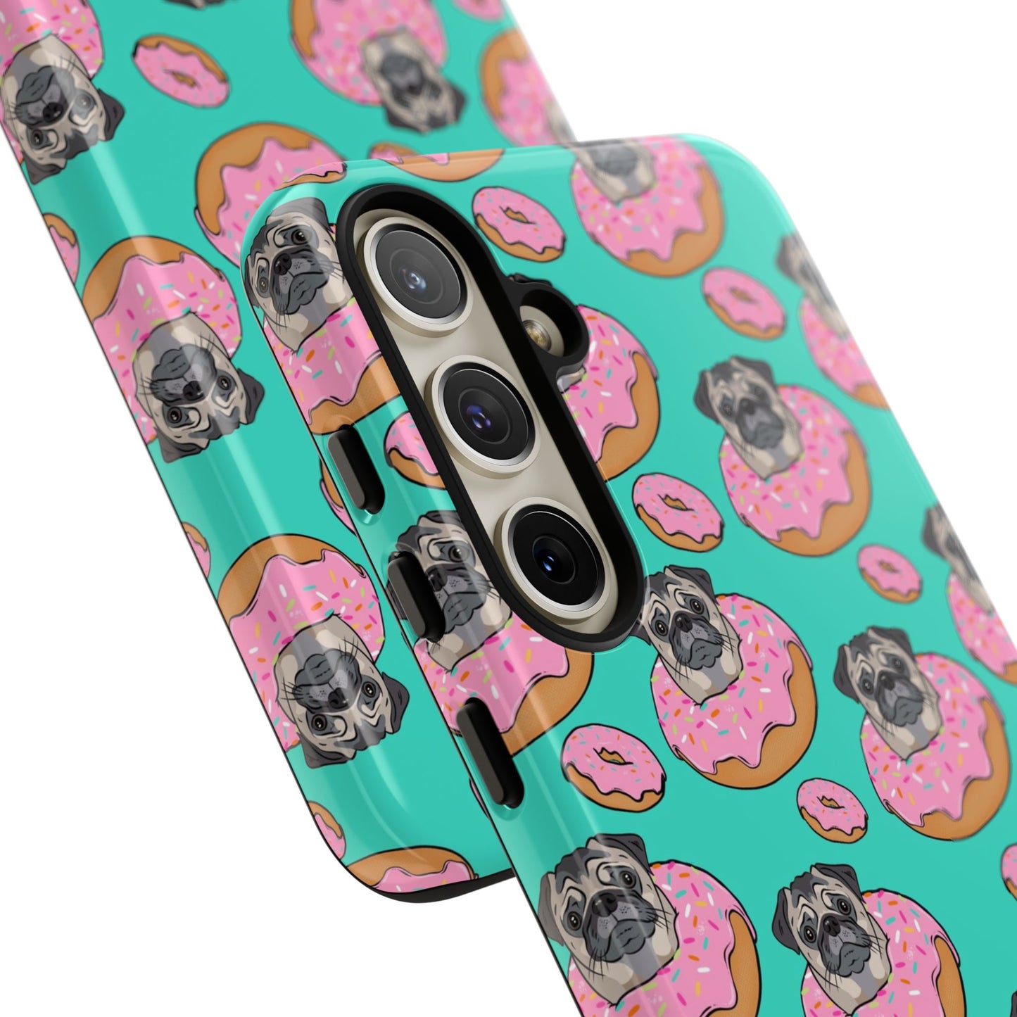 Pug in a Doughnut Phone Case