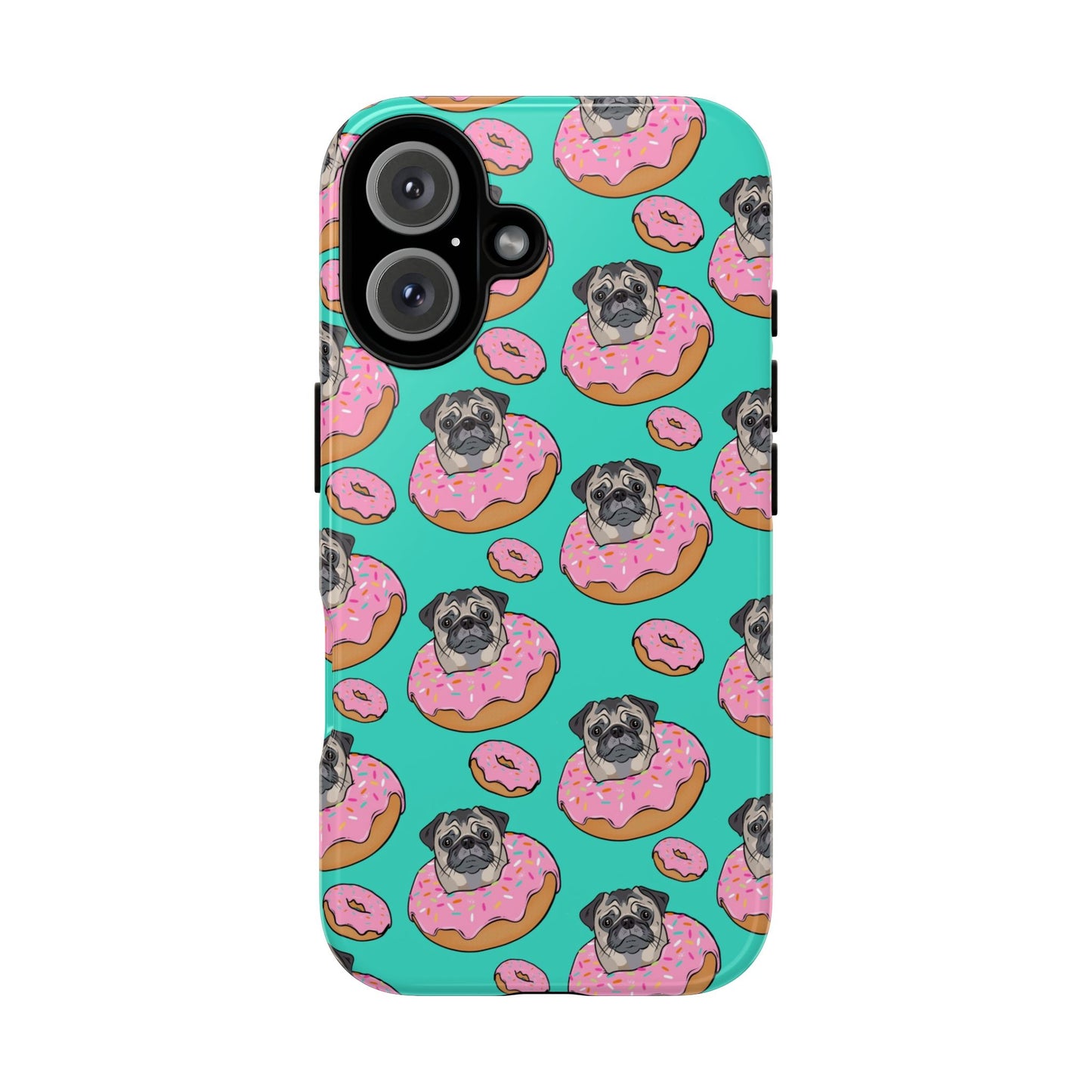 Pug in a Doughnut Phone Case