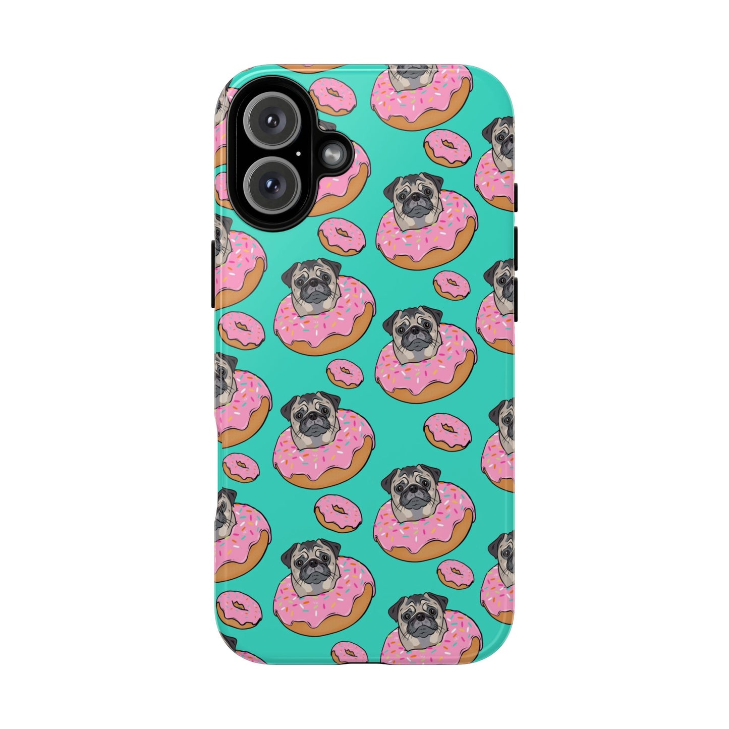 Pug in a Doughnut Phone Case