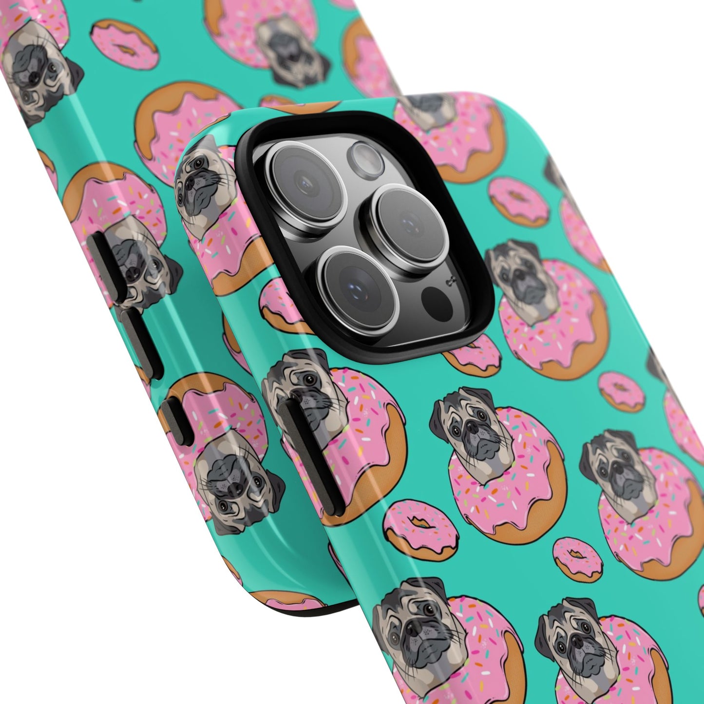 Pug in a Doughnut Phone Case