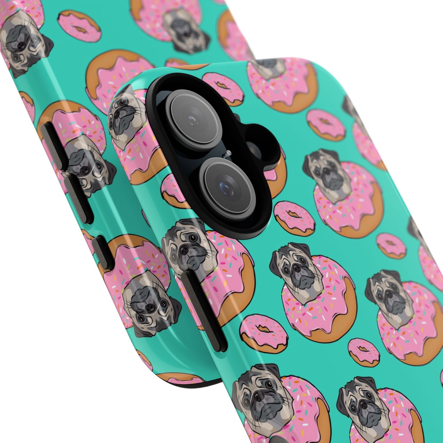 Pug in a Doughnut Phone Case