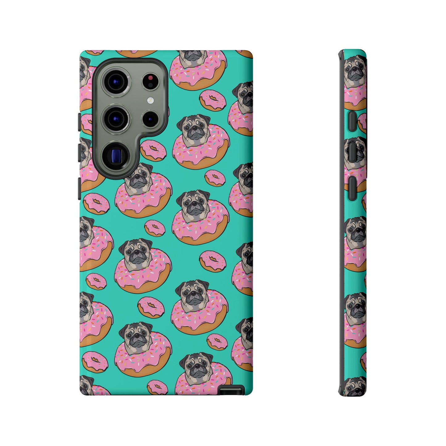Pug in a Doughnut Phone Case