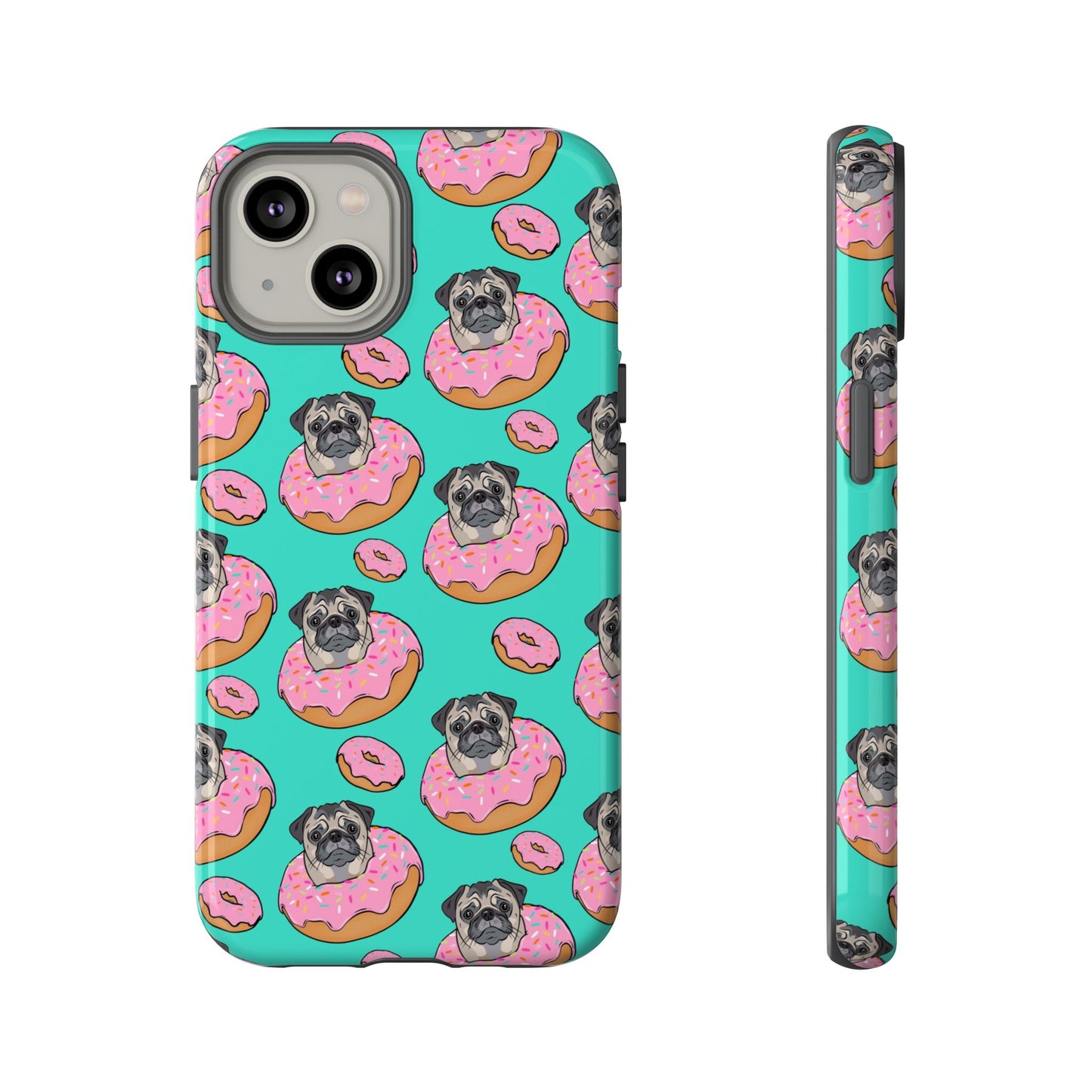 Pug in a Doughnut Phone Case