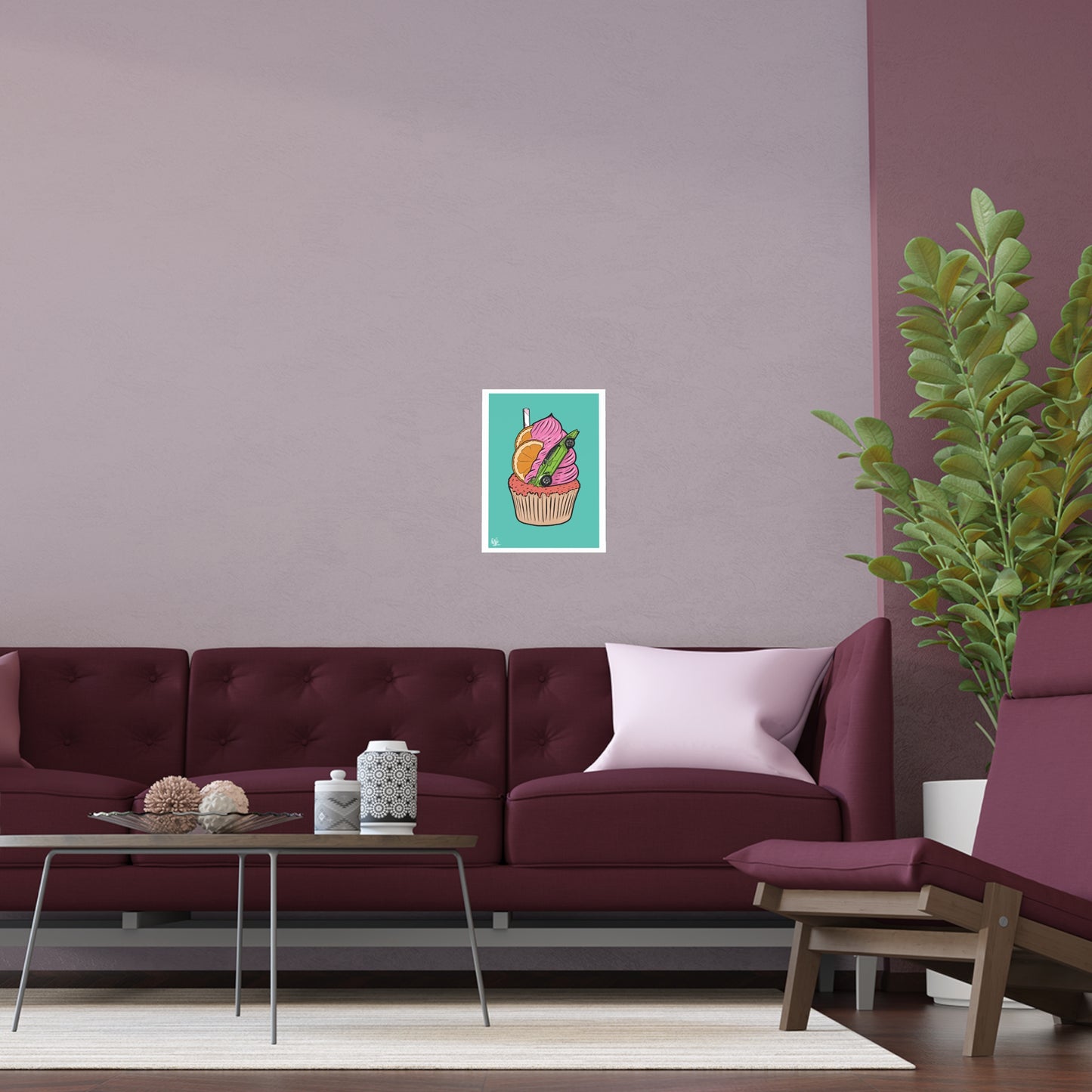 Lambo Cupcake - Silk Poster