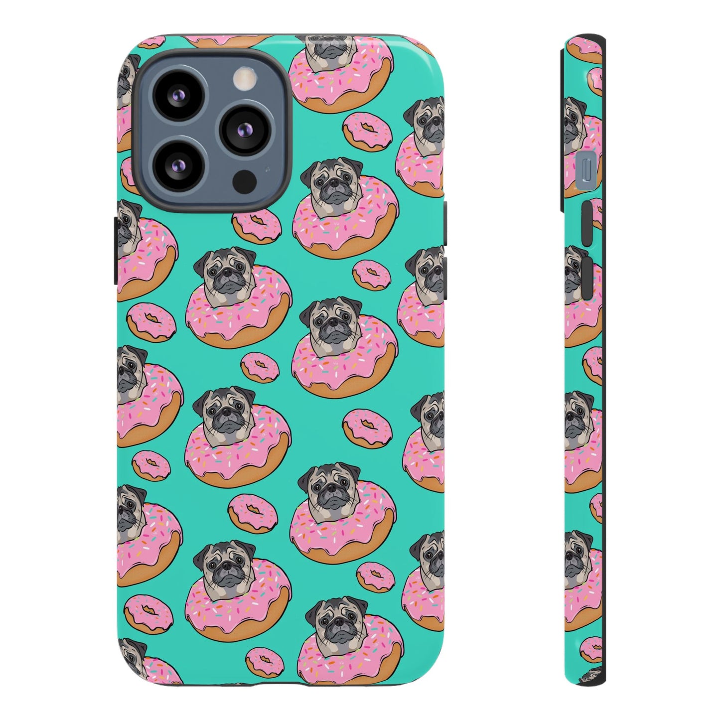 Pug in a Doughnut Phone Case