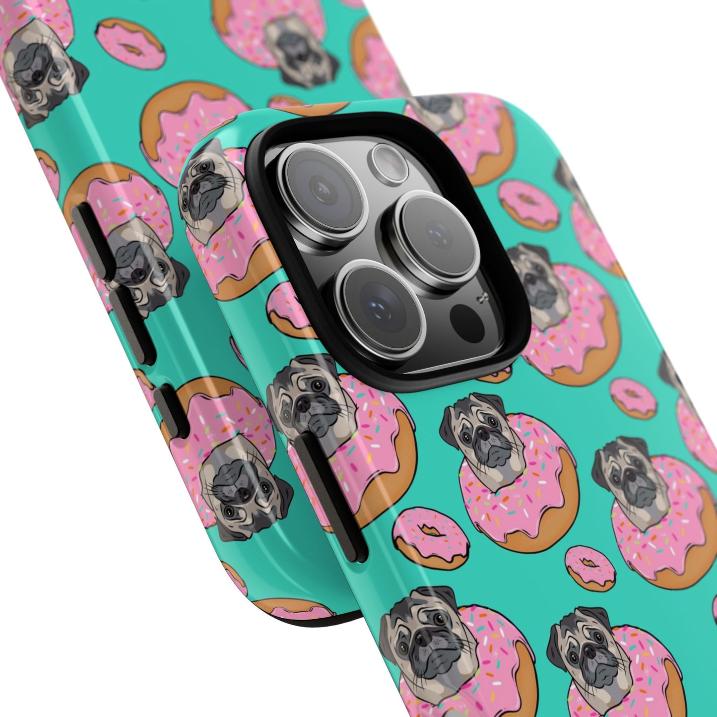 Pug in a Doughnut Phone Case