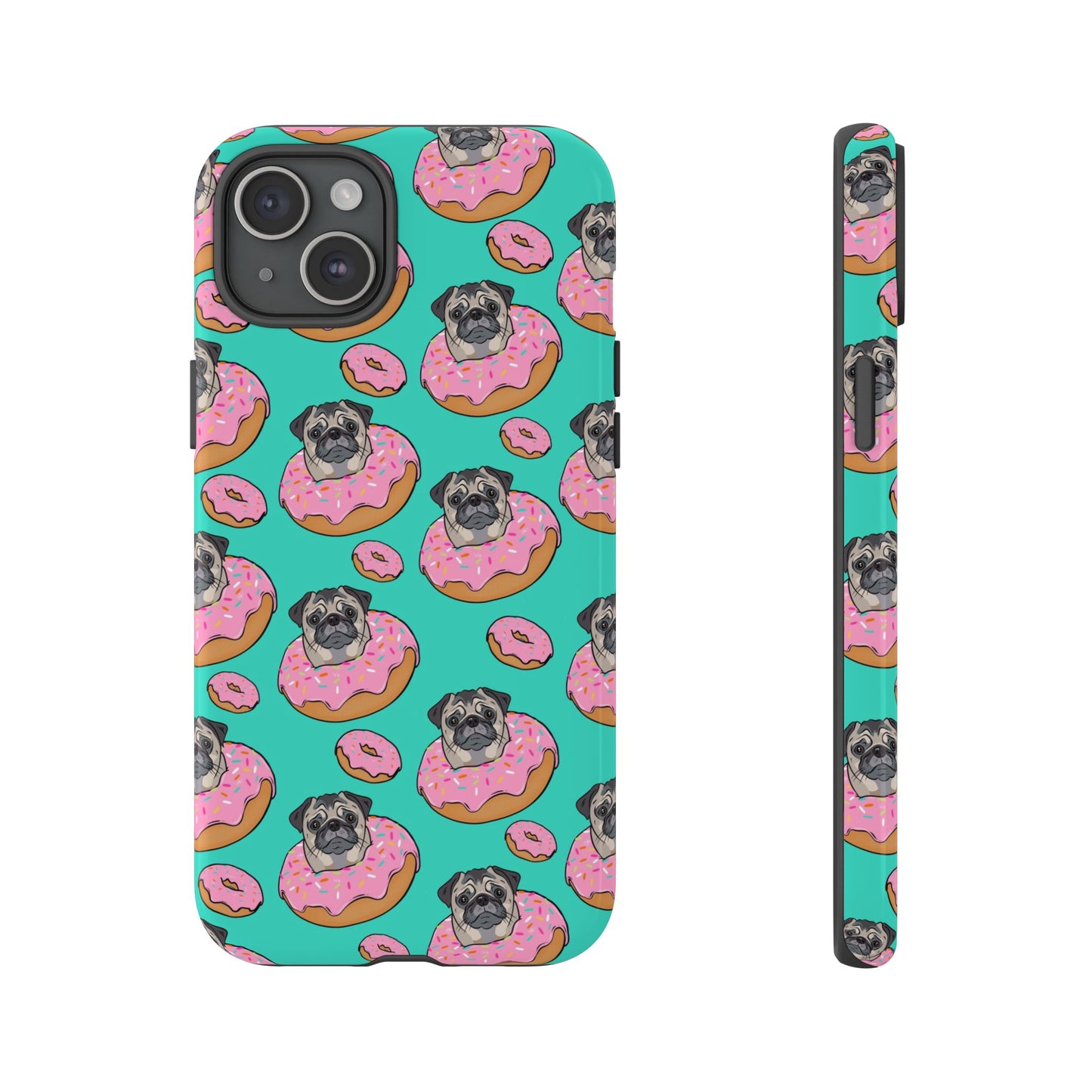 Pug in a Doughnut Phone Case