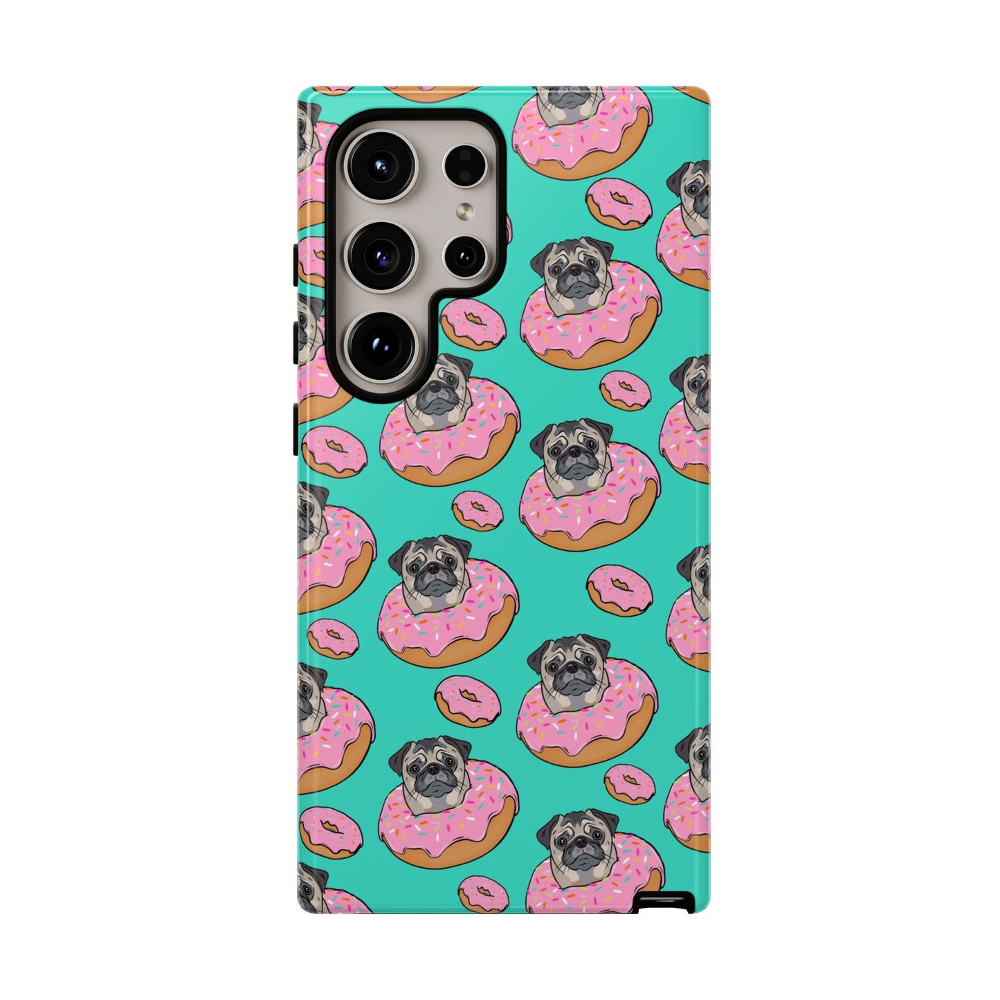 Pug in a Doughnut Phone Case