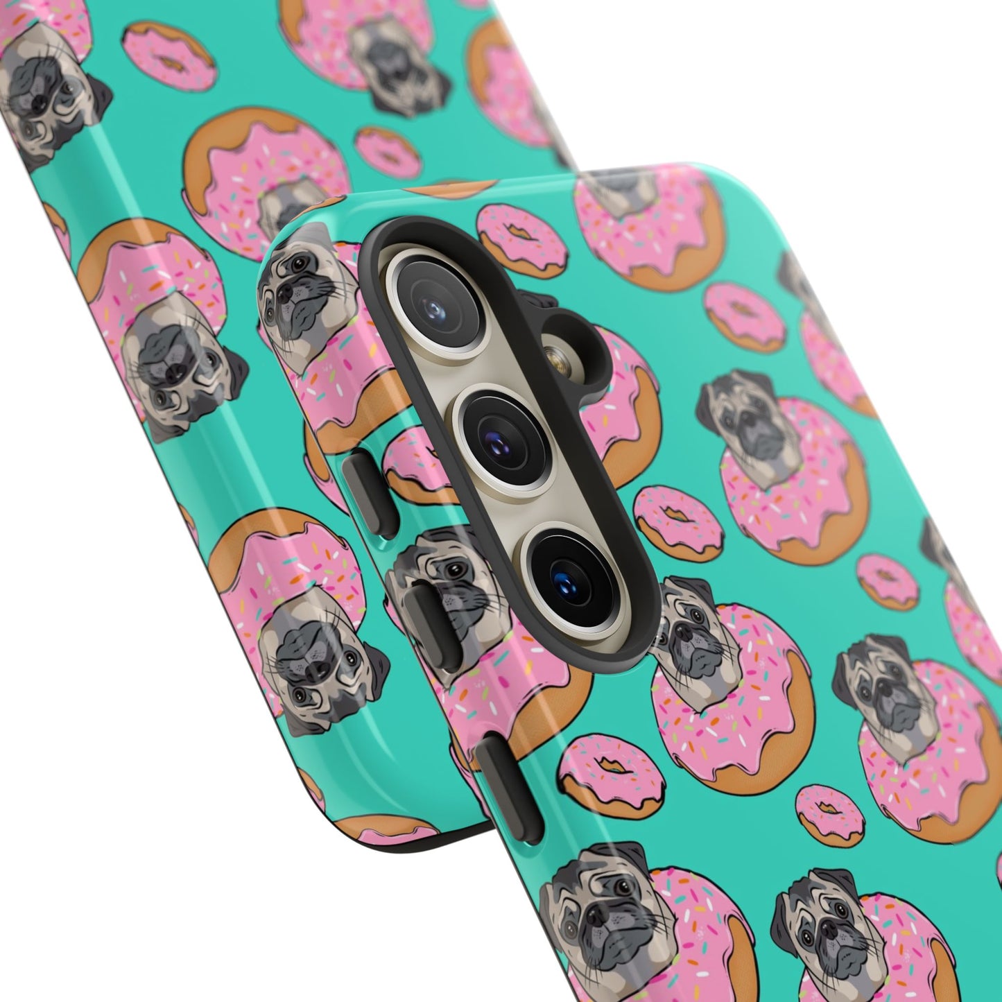 Pug in a Doughnut Phone Case