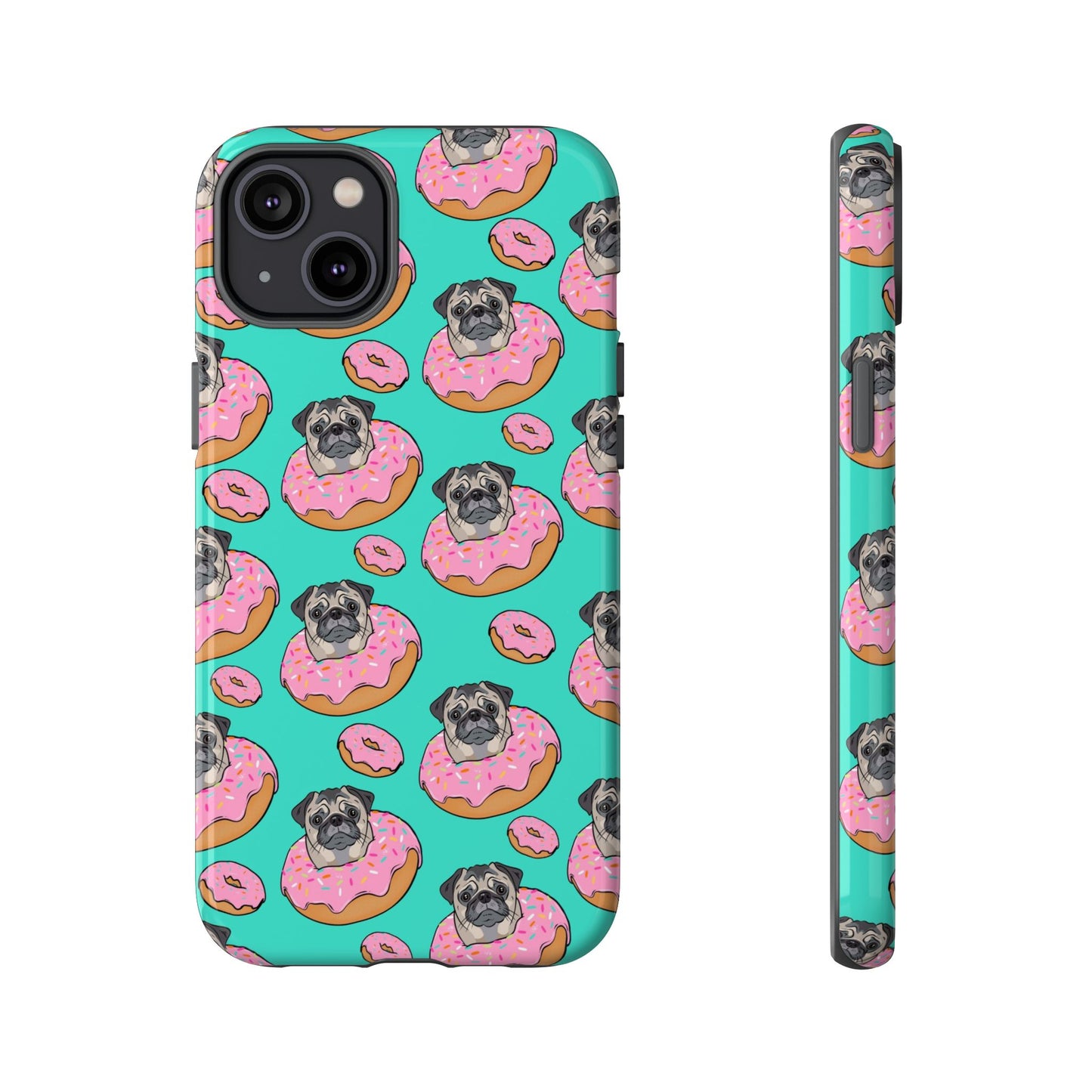 Pug in a Doughnut Phone Case