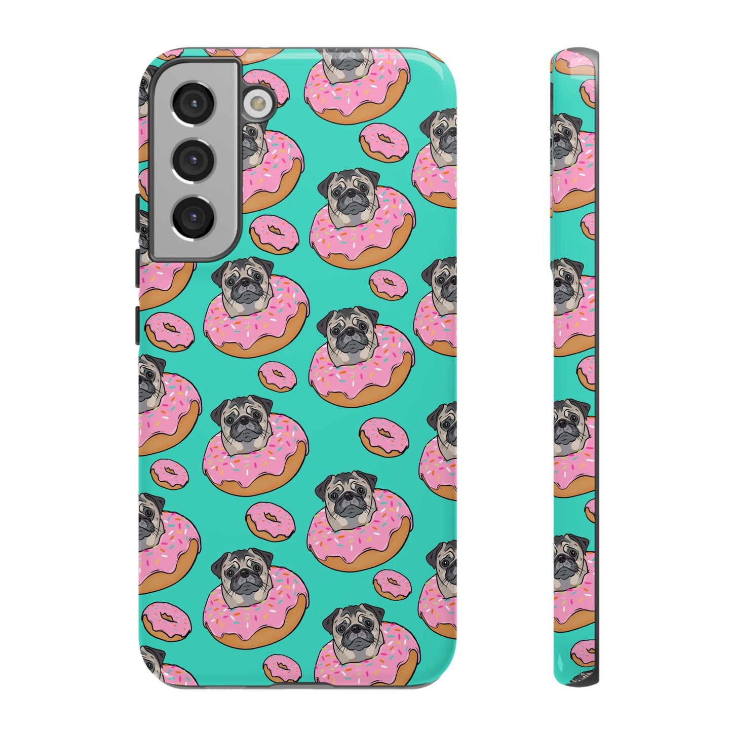 Pug in a Doughnut Phone Case