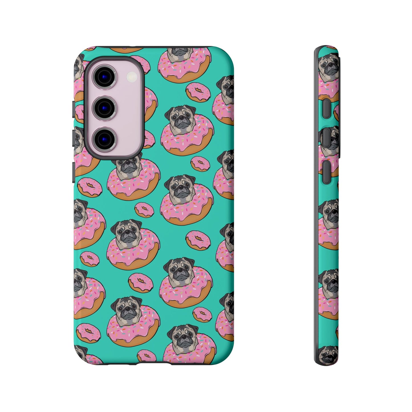 Pug in a Doughnut Phone Case