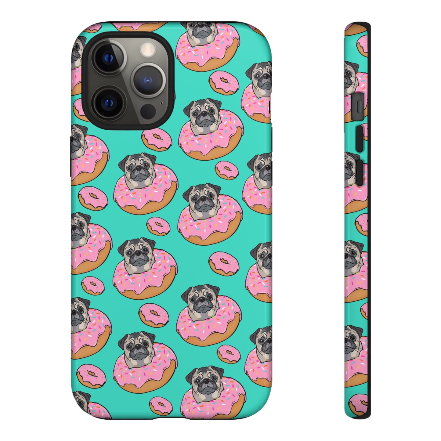 Pug in a Doughnut Phone Case