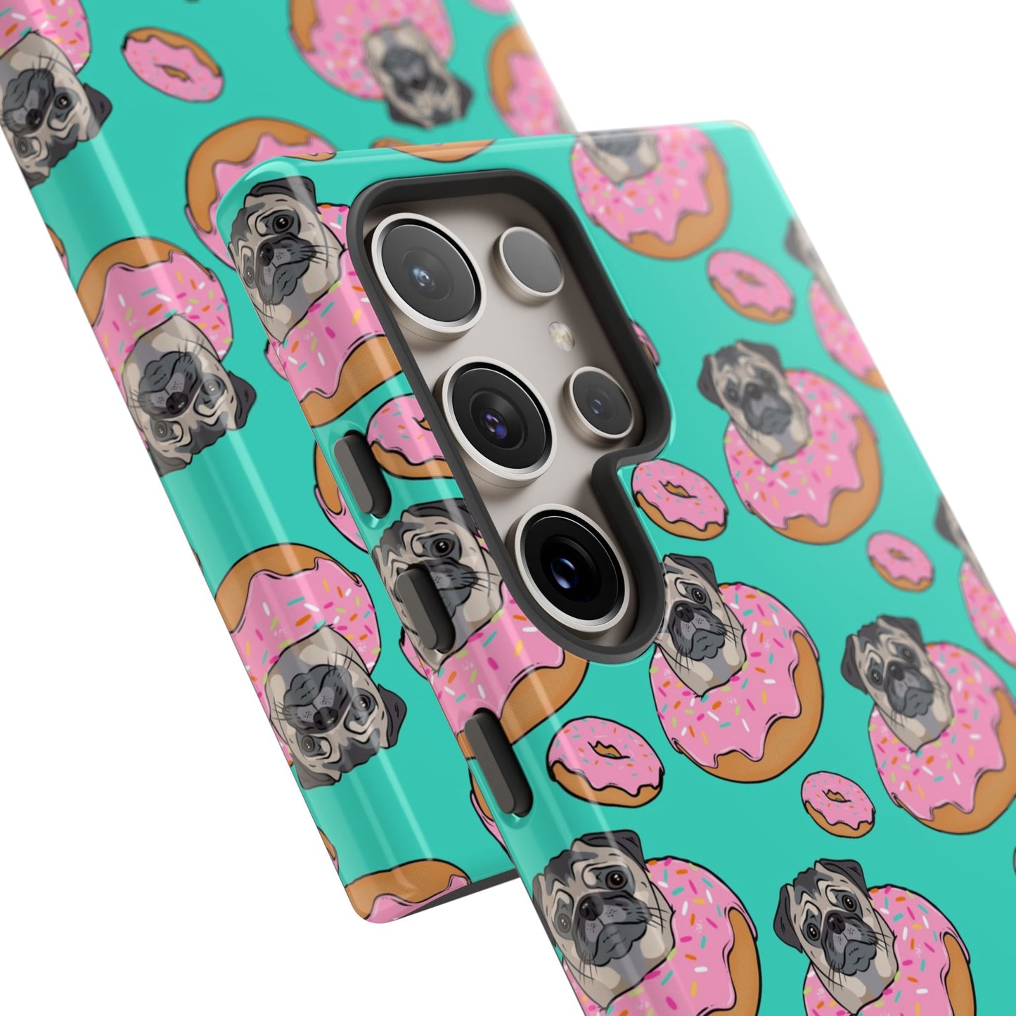 Pug in a Doughnut Phone Case