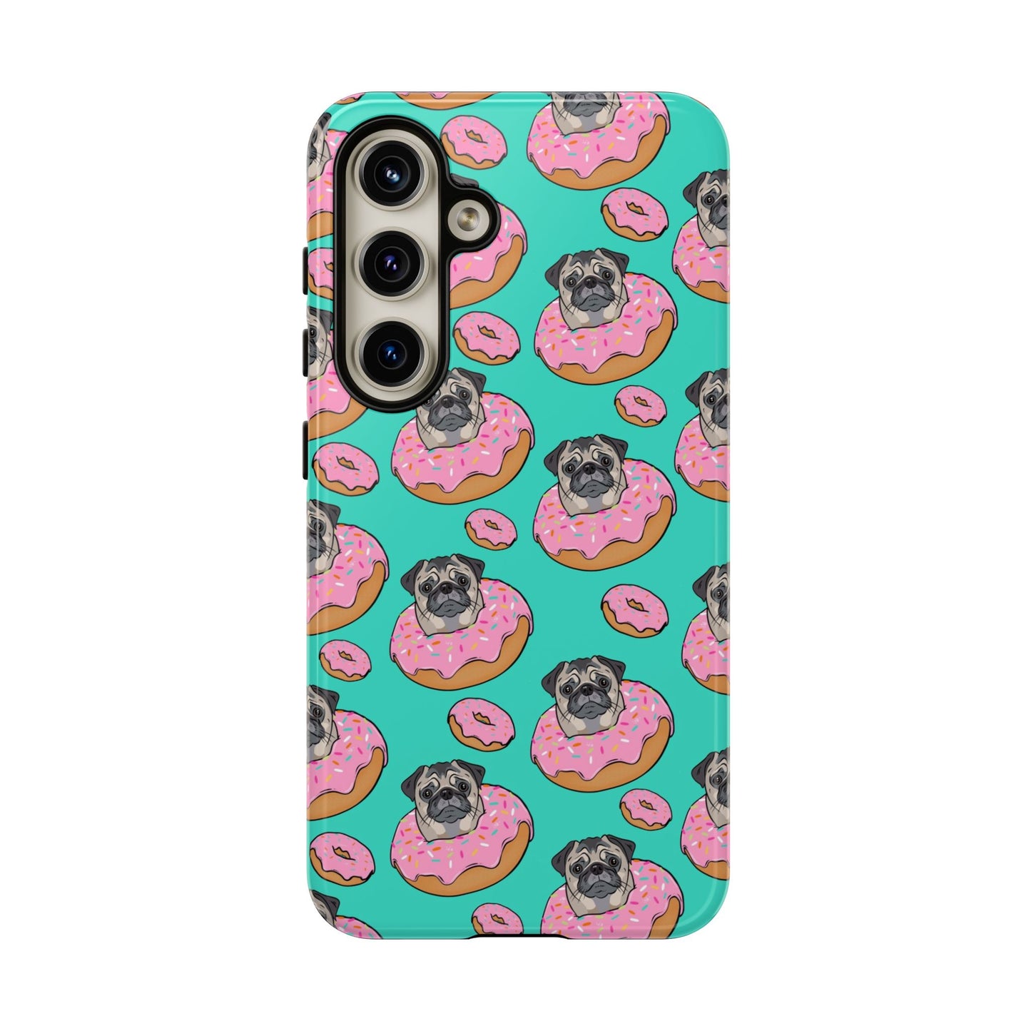 Pug in a Doughnut Phone Case