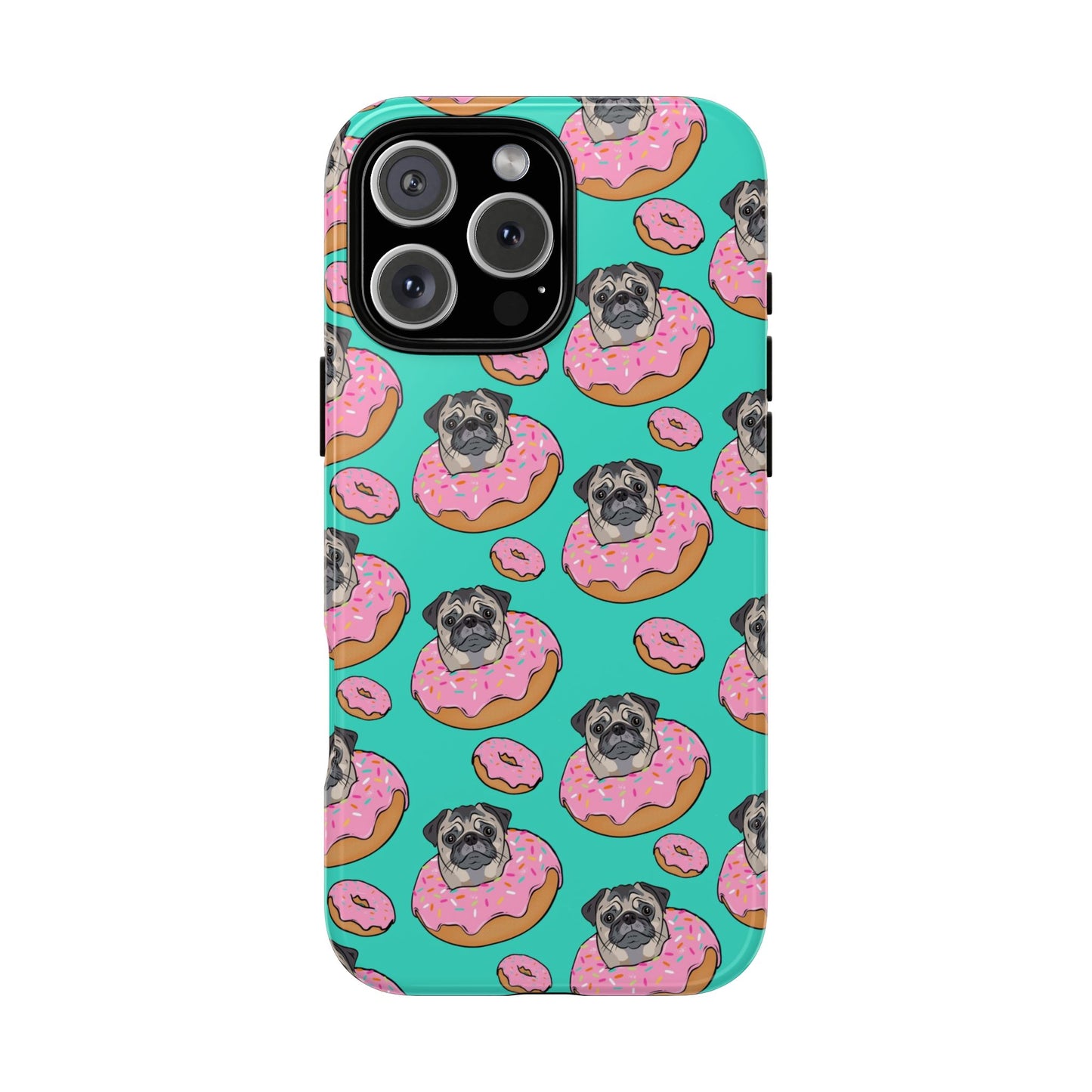 Pug in a Doughnut Phone Case