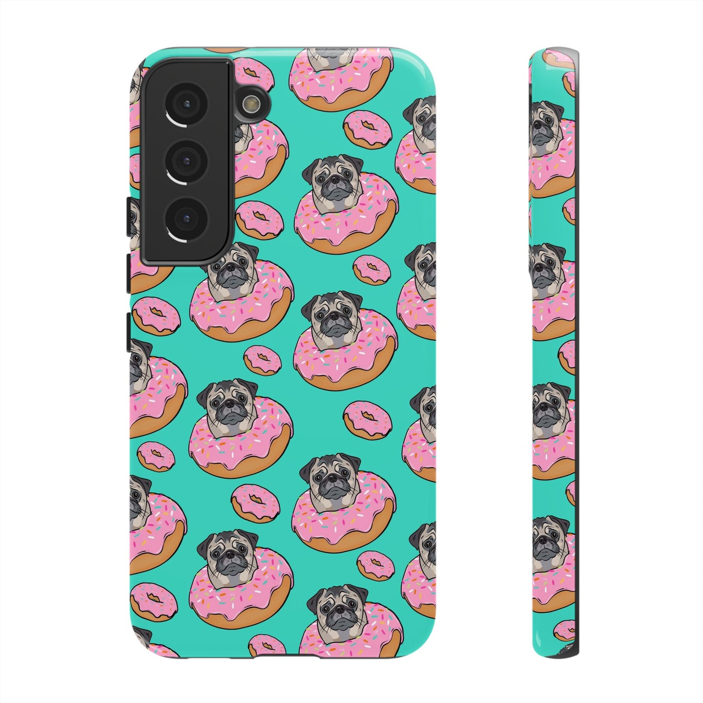 Pug in a Doughnut Phone Case