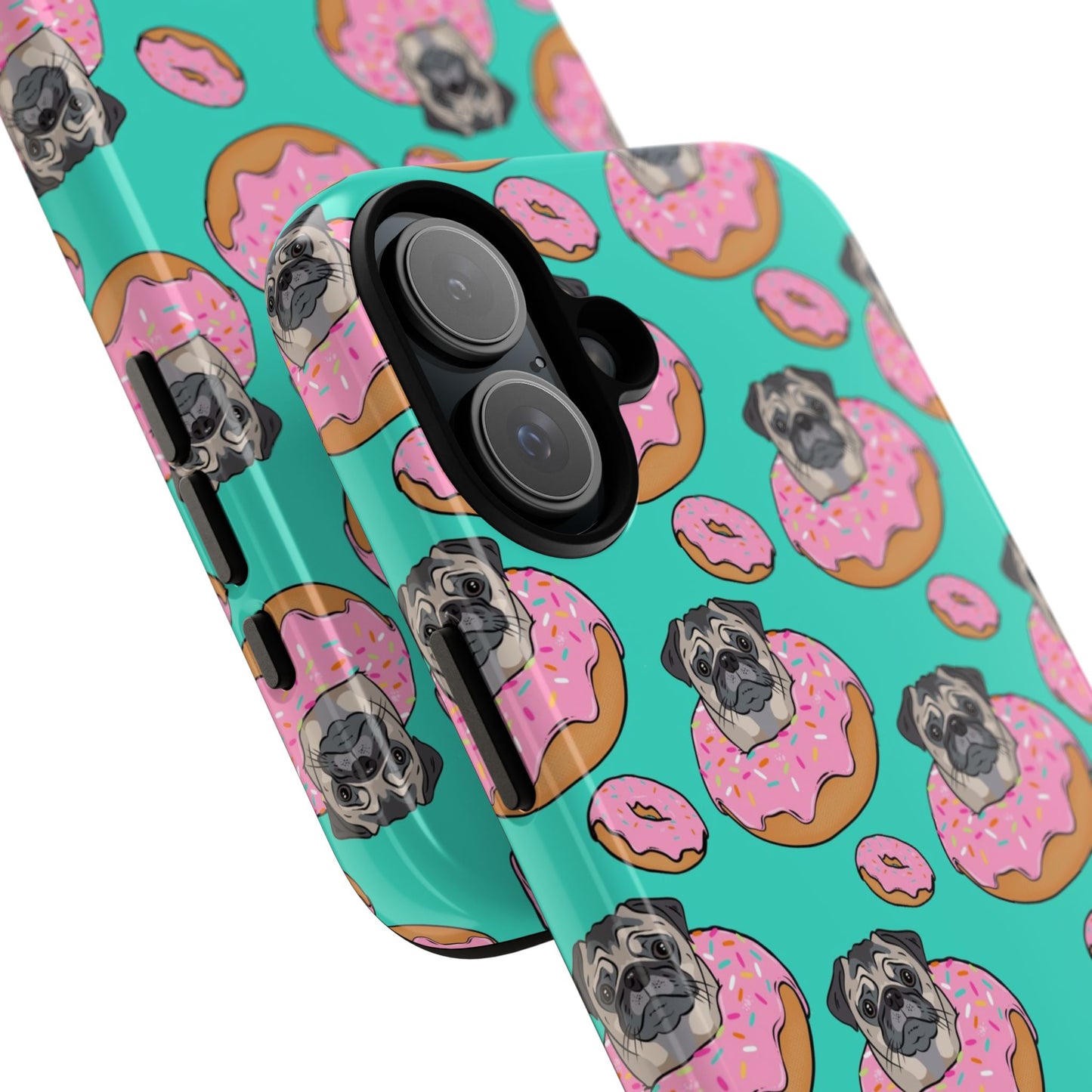 Pug in a Doughnut Phone Case