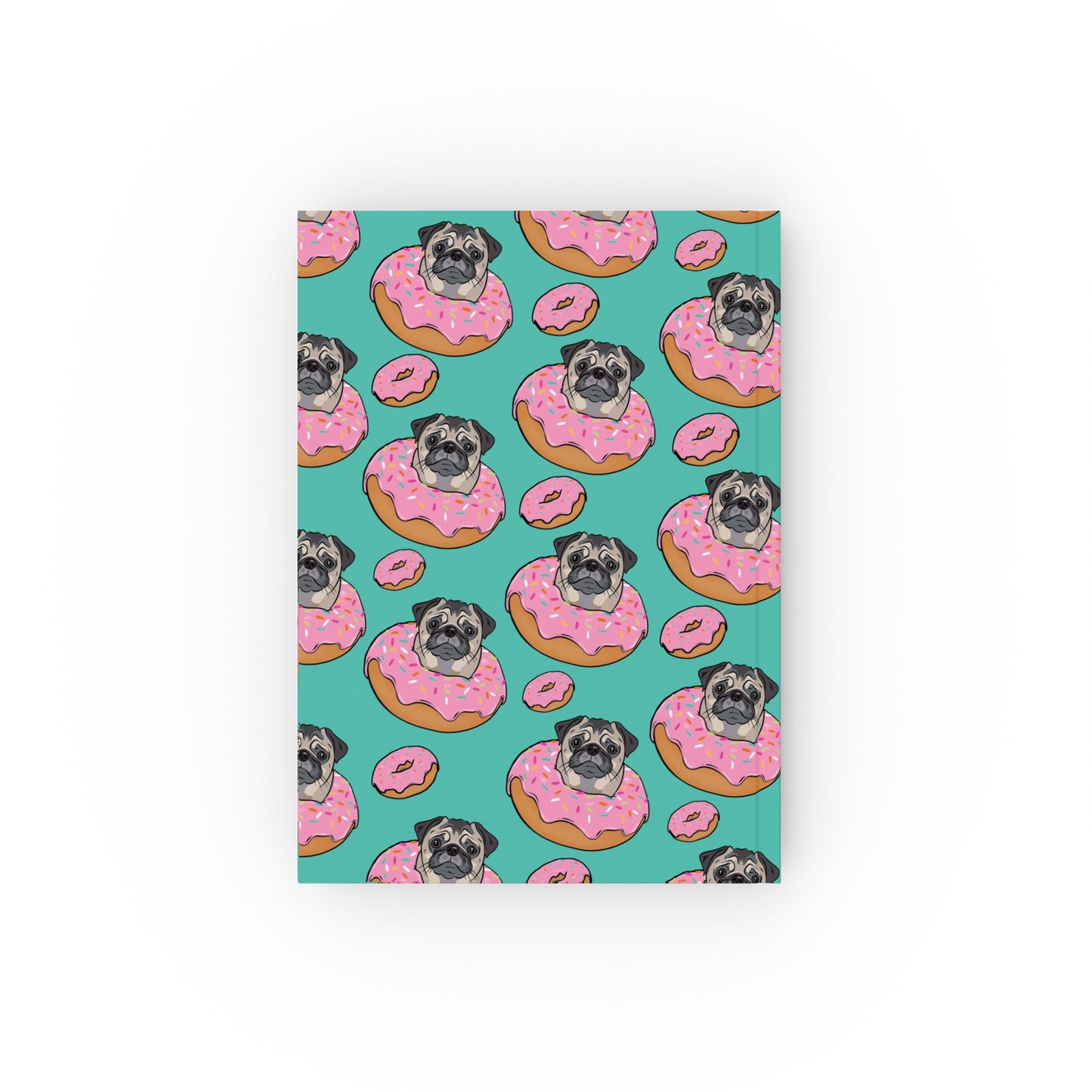 Pug in a Doughnut Hard Backed Journal