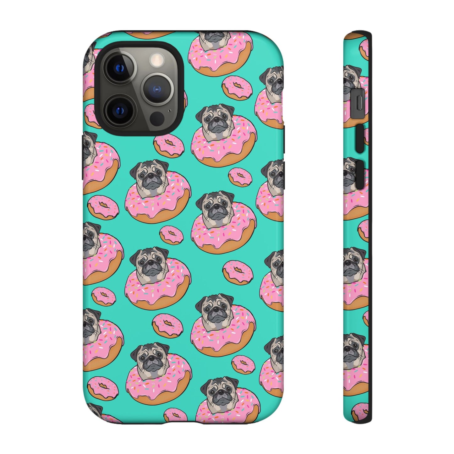 Pug in a Doughnut Phone Case